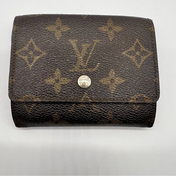 Louis Vuitton Unisex Monogram Portefeiulle Elise Trifold Wallet w/Snap Closure - Picture 1 of 9
